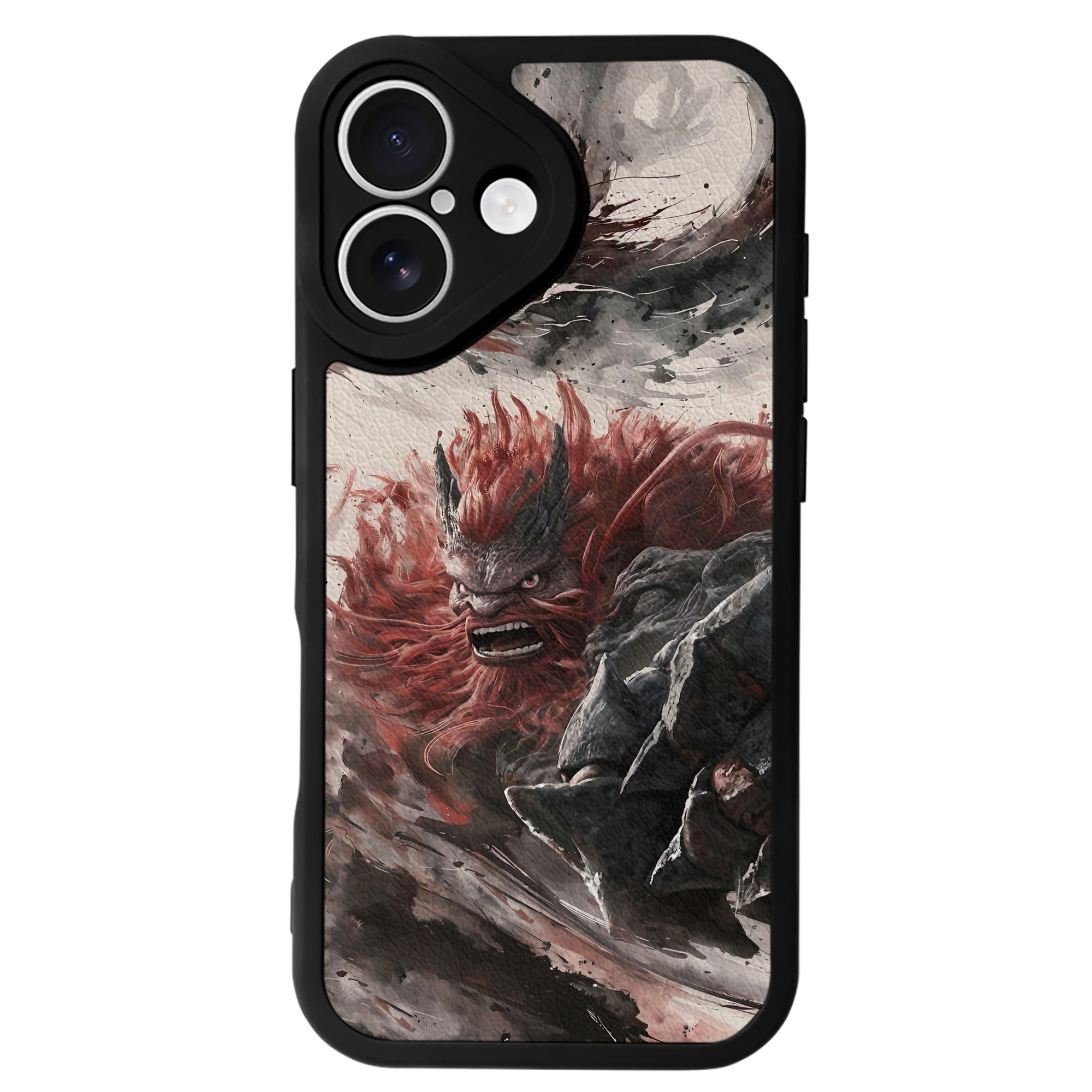 （画像用） Ne Zha 2 ナタ 魔童の大暴れ 【iPhone 16シリーズ対応】シリコンスマホケース（レザー調） 材質：シリコン
